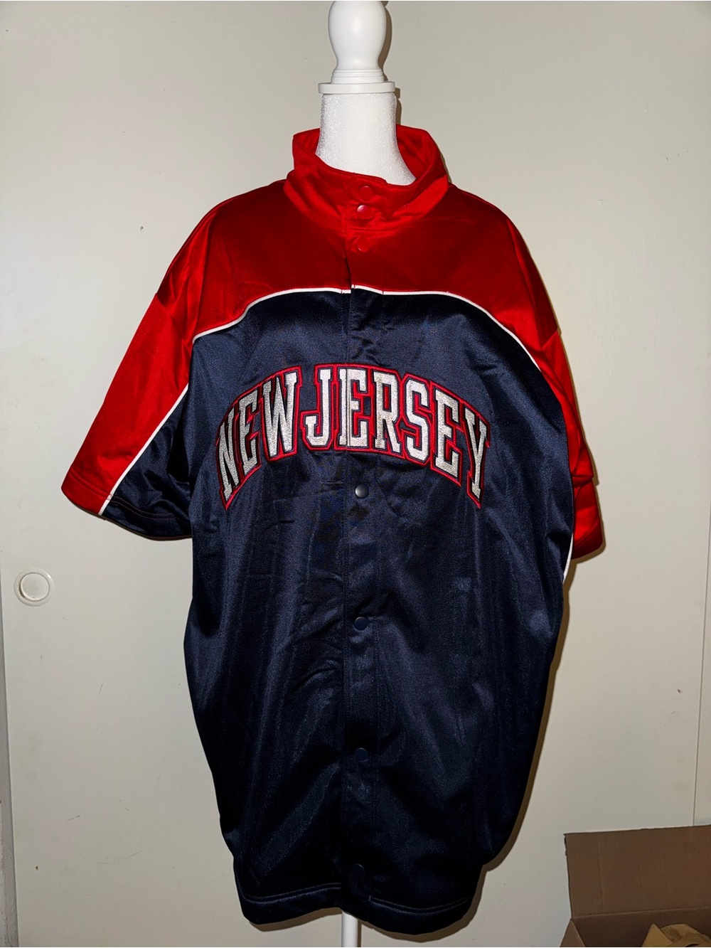 Vintage Nike New Jersey Brooklyn Nets Warm Up Jersey Shirt